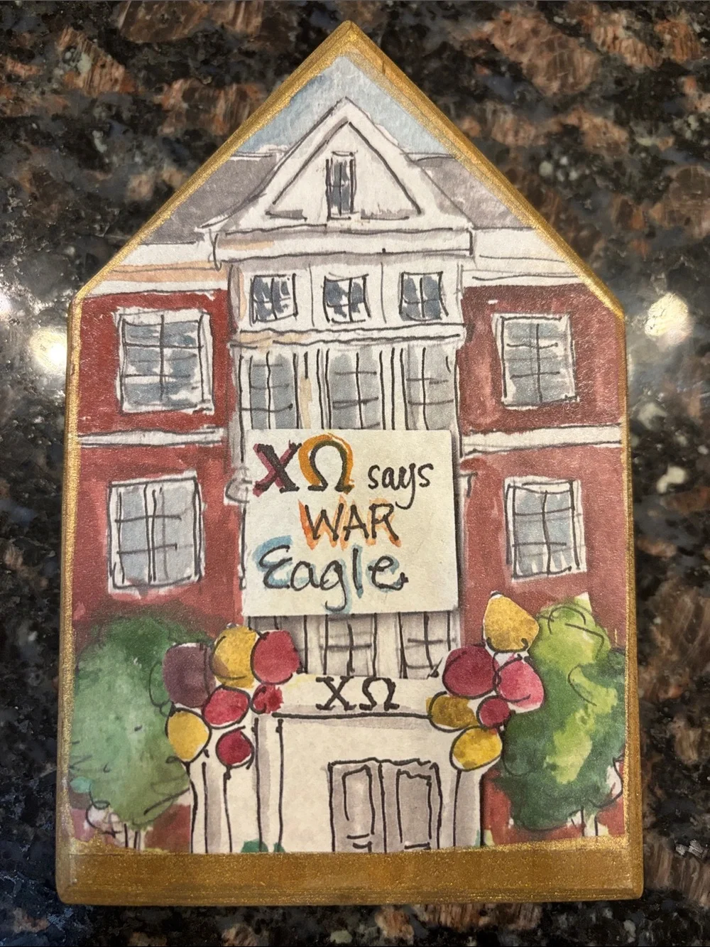 Chi O wooden block house